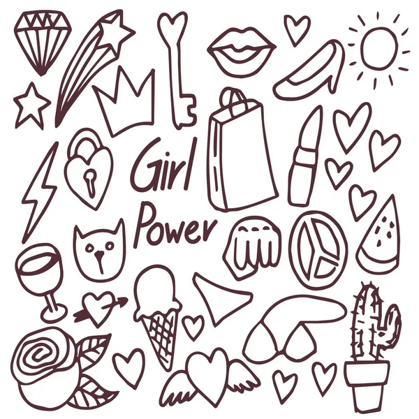 Kız güç kroki seti