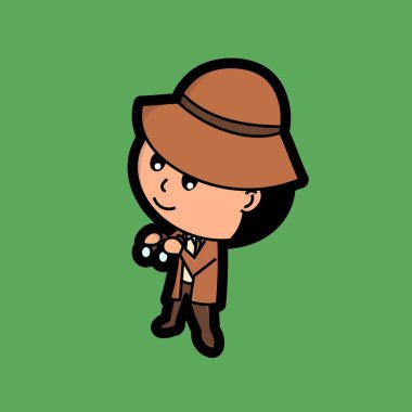 Şirin dedektif araştırıyor, Cadılar Bayramı kostümleri, çıkartmalar, karalamalar, karikatür, tişört tasarımı, çocukça.