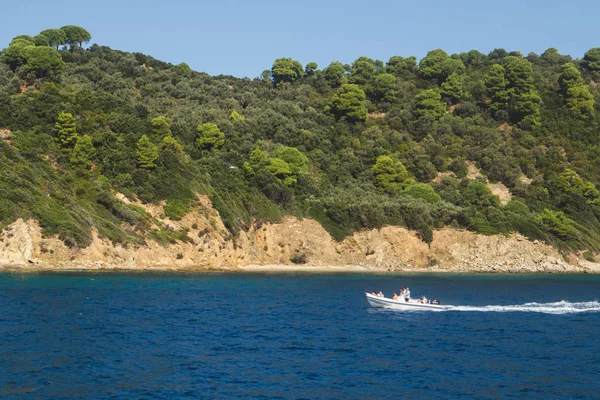 Skiathos Från Havet Grekland — Stockfoto