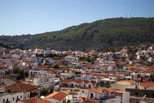 Skiathos adası manzarası, Yunanistan