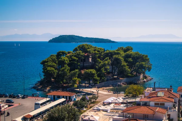 Yunanistan 'ın Skiathos adasından harika bir manzara