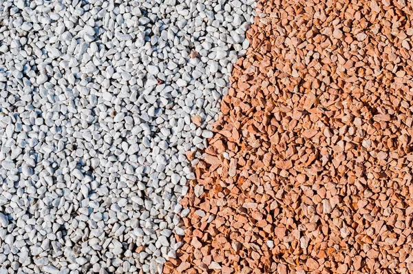 Background of small brown and white rocks — Stock Photo, Image