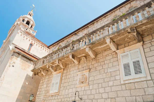 La cattedrale di San Marco. Korcula città, Croazia — Foto Stock