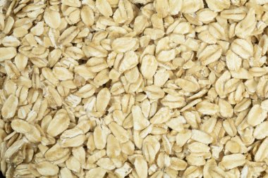 Doğal yulaf ezmesi dokusuna yakın çekim