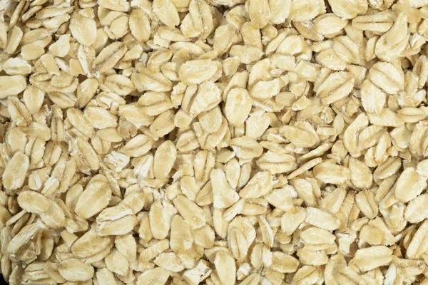 Closeup of natural oat flakes texture — Stock Photo, Image