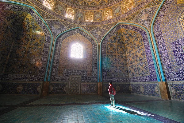 Mezquita Sheikh Lotfollah Una Las Obras Maestras Arquitectónicas Arquitectura Iraní —  Fotos de Stock