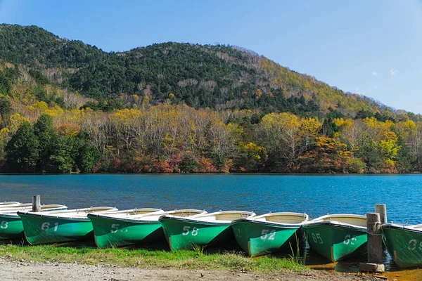 Lake Yunoko is a small lake located just north of Senjogahara marsh and it is located about 6 km north-northwest of Lake Chuzenji. This photo was shot in autumn.