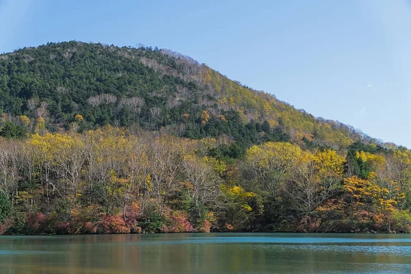 Lago Yunoko Pequeno Lago Localizado Norte Pântano Senjogahara Está Localizado — Fotografia de Stock