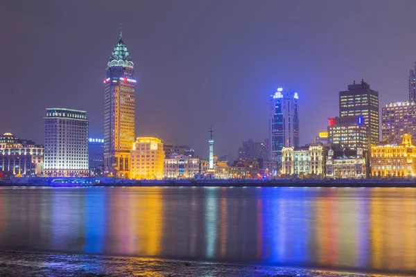 Bund Waitan Waterfront Area Central Shanghai Bund Usually Refers Buildings — Stock Photo, Image