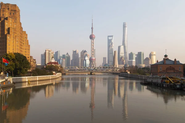 Shanghái Conocida Como Perla Asia París Del Este Una Ciudad —  Fotos de Stock