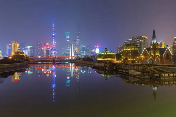 Shanghai Known Pearl Asia Paris East City Youth Commerce International — Stock Photo, Image