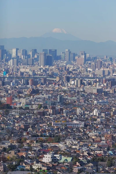 日本の首都である東京都市から撮影しました 東京は世界でも最も美しい Aslo 大きくて忙しい都市の一つです 日本語もいい — ストック写真