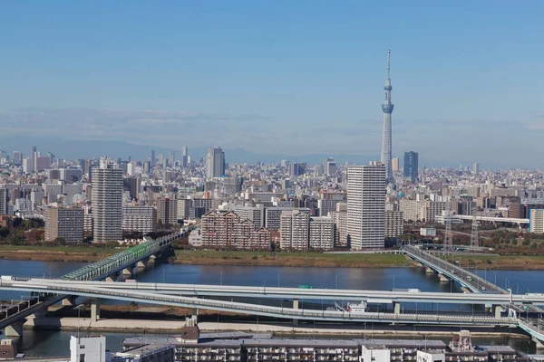 日本の首都である東京都市から撮影しました 東京は世界でも最も美しい Aslo 大きくて忙しい都市の一つです 日本語もいい — ストック写真