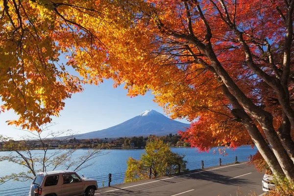 Zdjęcie Zostało Nakręcony Obszaru Wokół Fuji Jesienią Nadszedł Czas Aby — Zdjęcie stockowe