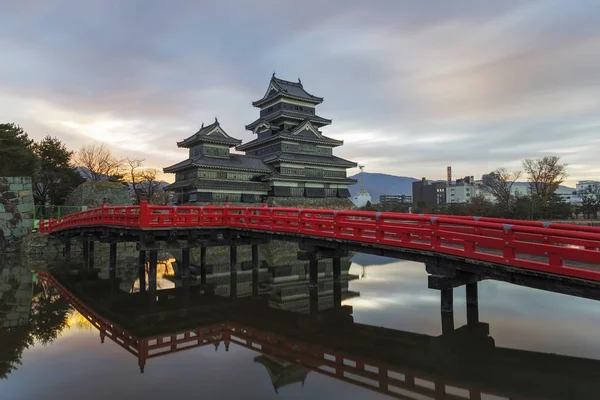 Kép Volt Lelőtték Matsumoto Castle Japán Kora Reggel Lágy Napfény — Stock Fotó