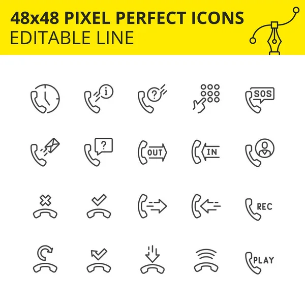 Conjunto Simple Iconos Relacionados Con Los Servicios Auriculares Colección Símbolos — Vector de stock