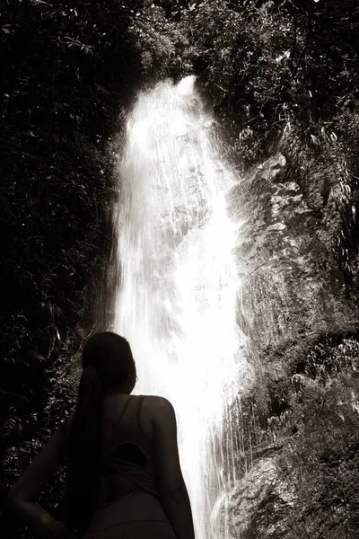 Cascadas en bosque de ensueo en san cristobal antioquia