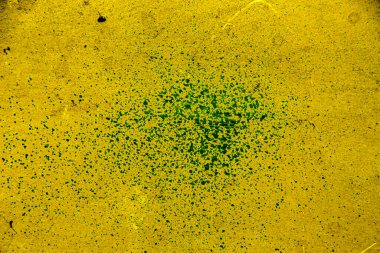 Sarı renkli duvar dokusu, farklı sarı tonlarda ve merkezde noktalı.