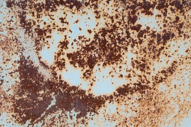 paslı lekeleri ile sıkıntılı metal grunge yüzey. Soyut grunge arka plan