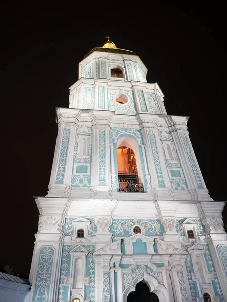 Quiiv Ucrânia Dezembro 2018 Torre Sino Mosteiro Catedral Santa Sofia — Fotografia de Stock