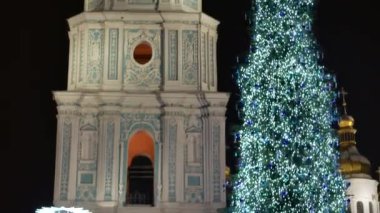 Çan Kulesi-in Saint Sophia Katedrali Manastırı Unesco miras Noel ağacı tarafından