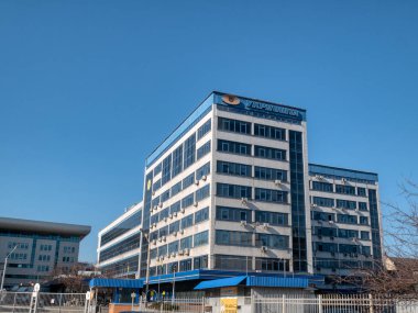Ukraynaca ana bina posta teslimat şirketi Ukrposhta başkenti Kiev