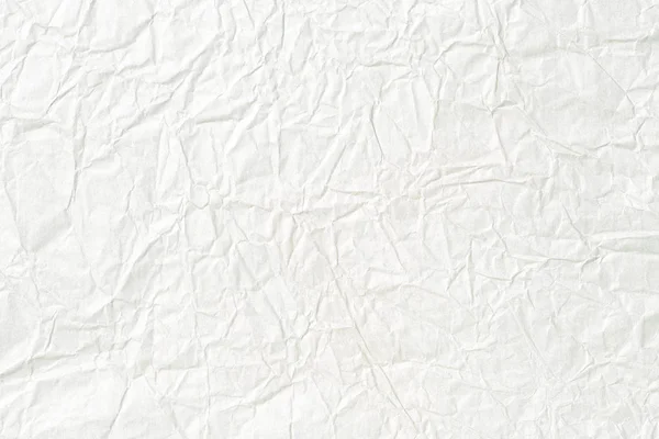 Crumpled White Paper Texture — Stock Photo, Image