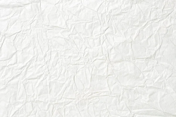 Crumpled White Paper Texture — Stock Photo, Image