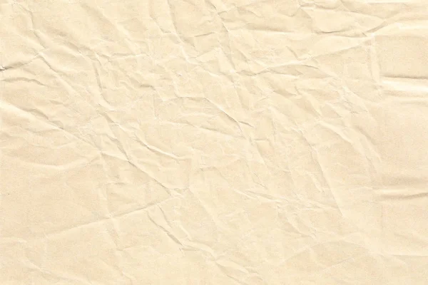 Eski Soluk Sarı Buruşuk Kağıt Arkaplan Dokusu — Stok fotoğraf