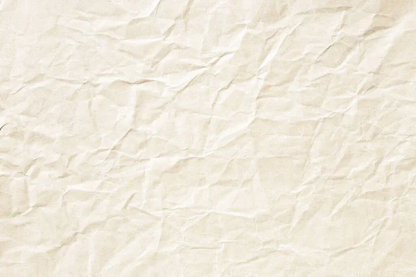 Alte Blassgelbe Zerknitterte Papierhintergrund Textur — Stockfoto
