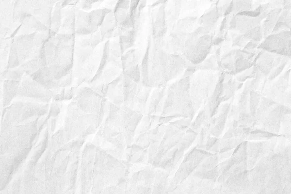 皱皱巴巴的白纸背景纹理 — 图库照片
