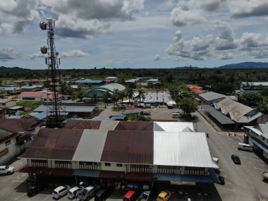 Simunjan, Sarawak / Malezya - 20 Haziran 2020: Simunjan 'ın Güzel Balıkçı Köyü