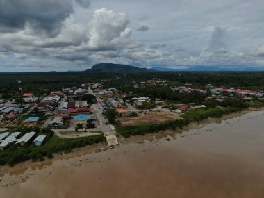 Simunjan, Sarawak / Malezya - 20 Haziran 2020: Simunjan 'ın Güzel Balıkçı Köyü