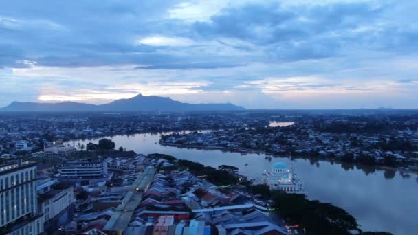 Kuching Sarawak Malajsie Října 2020 Kultovní Památková Budova Dewan Undangan — Stock video