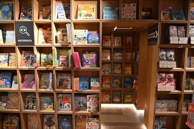 Kuala Lumpur, Malaysia - September 15, 2025: The BookXcess bookstore across multiple outlets in KL City, where books were arranged in a very modern and creative manner