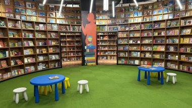 Kuala Lumpur, Malaysia - September 15, 2025: The BookXcess bookstore across multiple outlets in KL City, where books were arranged in a very modern and creative manner
