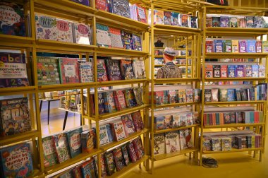 Kuala Lumpur, Malaysia - September 15, 2025: The BookXcess bookstore across multiple outlets in KL City, where books were arranged in a very modern and creative manner