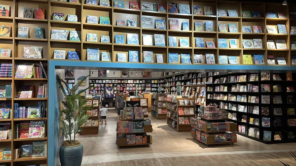 Kuala Lumpur, Malaysia - September 15, 2025: The BookXcess bookstore across multiple outlets in KL City, where books were arranged in a very modern and creative manner