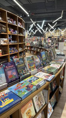 Kuala Lumpur, Malaysia - September 15, 2025: The BookXcess bookstore across multiple outlets in KL City, where books were arranged in a very modern and creative manner