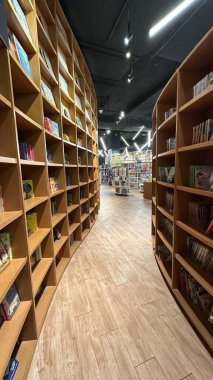 Kuala Lumpur, Malaysia - September 15, 2025: The BookXcess bookstore across multiple outlets in KL City, where books were arranged in a very modern and creative manner