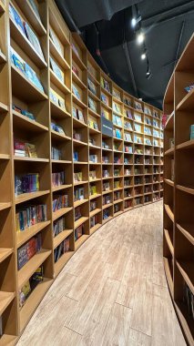 Kuala Lumpur, Malaysia - September 15, 2025: The BookXcess bookstore across multiple outlets in KL City, where books were arranged in a very modern and creative manner