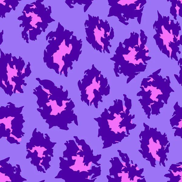 Animal Seamless Pattern Violet Seamless Vector Background Purple Vector Background — ストックベクタ