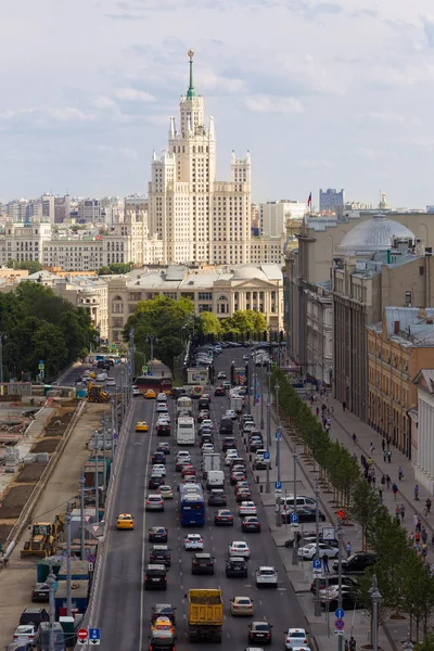 Moscú Desde Parte Superior Techo Una Hermosa Vista Del Kremlin — Foto de Stock