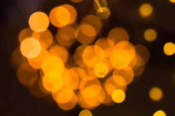 Festlig Belysning Hem Och Gatan Dekoration Bokeh Och Starkt Ljus — Stockfoto