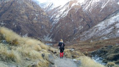Nepal 'deki Annapurna ana kampına bir kadının yolculuğu..
