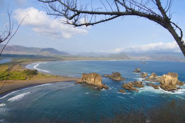 Doğu Java Endonezya 'daki Aşk Koyu' nda güzel bir akşam manzarası.