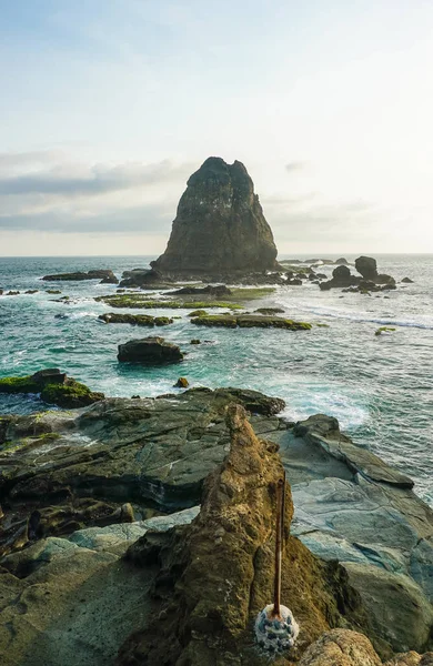 Papuma Sahilindeki Güzel Sabah Manzarası Doğu Java Endonezya Papuma Plajı — Stok fotoğraf