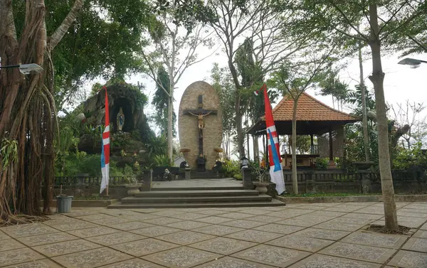 Католическая Церковь Паласари Районе Джембрана Бали Индонезия Лицензионные Стоковые Фото