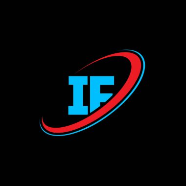 Eğer harf logosu dizaynını yaparsam. İlk harf Eğer bağlı büyük daire logosu kırmızı ve mavi. Logoyu ben tasarladım. Eğer, ben...