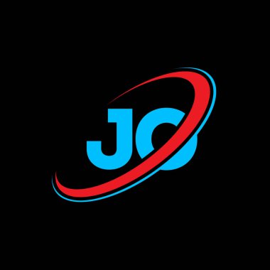 JL J L harf logosu tasarımı. İlk harf JL bağlı daire büyük harf monogram logosu kırmızı ve mavi. JL logosu, JL tasarımı. Jl, j!